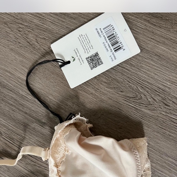 New Spell melody SET S Cream Lace Bra Bottom Intimates - Picture 3 of 5